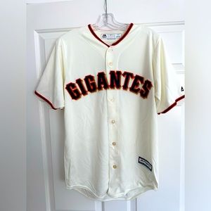 San Francisco Gigantes (Giants) Majestic Cool Base Jersey - Mens Small